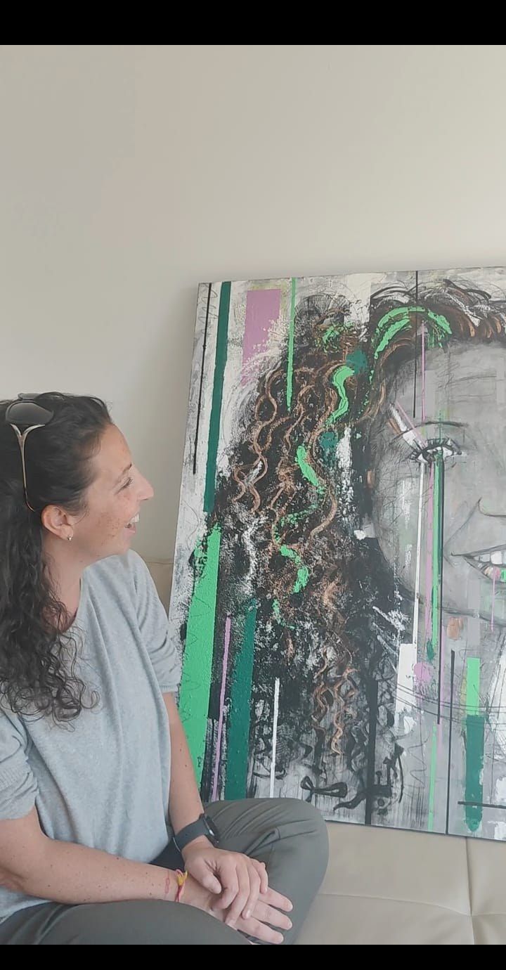 Samuela B., collector of the commissioned painting Samuela by PilarchoArt.